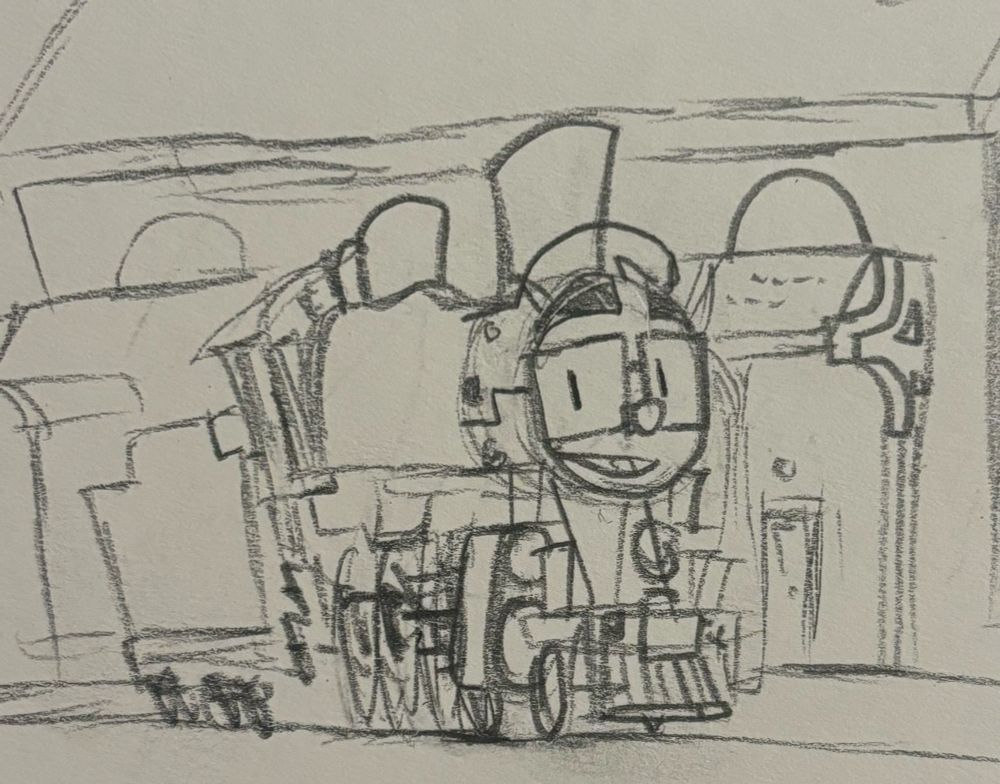 Roy smiles for the camera at Rockland station