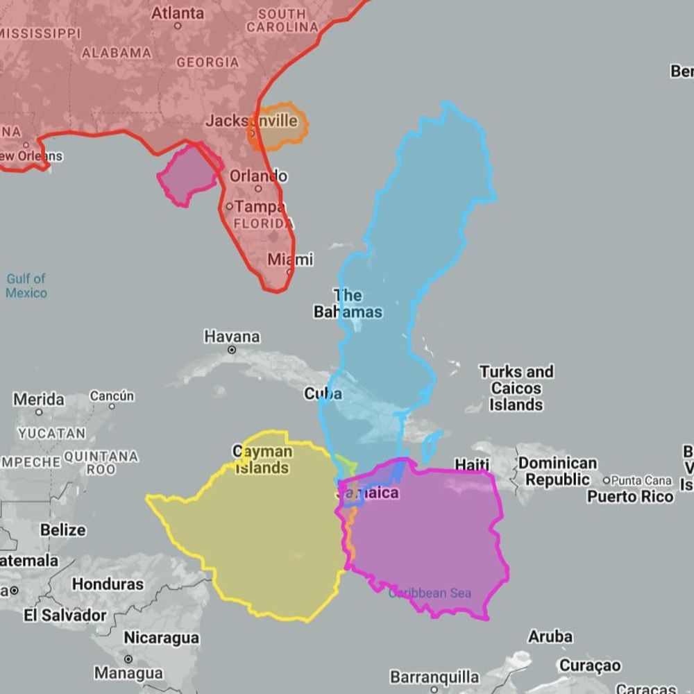 Dimensioni di Svezia, Polonia e Zimbabwe rispetto a Florida, Macedonia e Lesotho