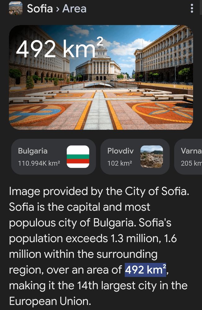 Perché Sofia è due volte più grande di Belgrado e Bucarest, ma ha una popolazione più piccola? Solo la città senza provincia e senza collana.