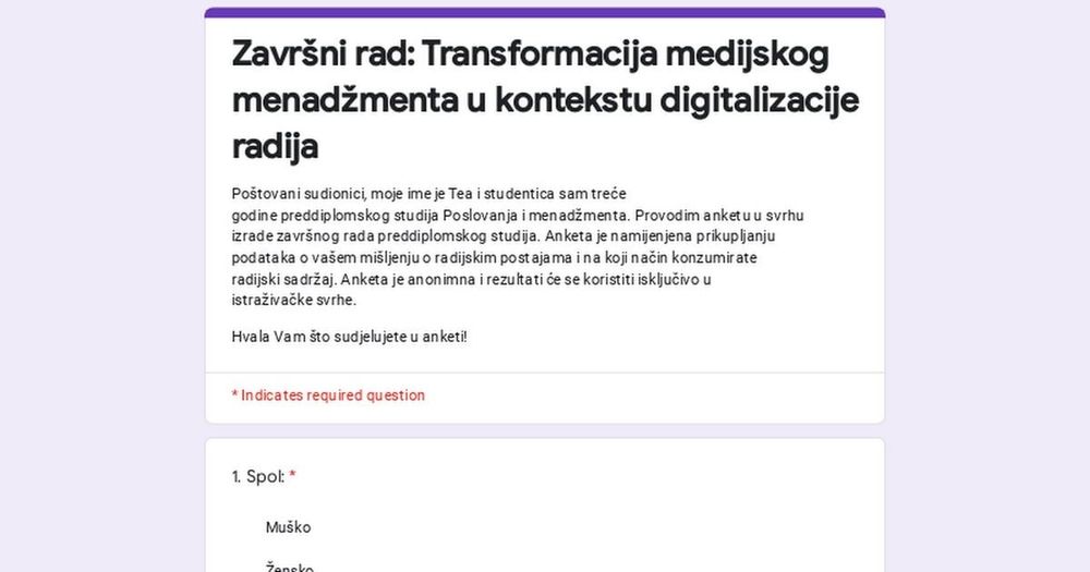 Indagine relativa alla digitalizzazione della radio per l'elaborato finale