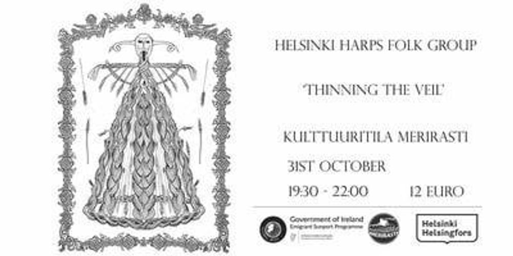 Thinning The Veil – un evento folk celtico di Halloween (Samhain) che si svolge a Helsinki offerto dall'Helsinki Harps Folk Group