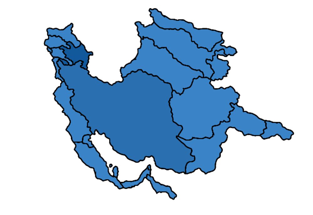 Tutte le terre controllate almeno una volta dall'Impero Afsharid