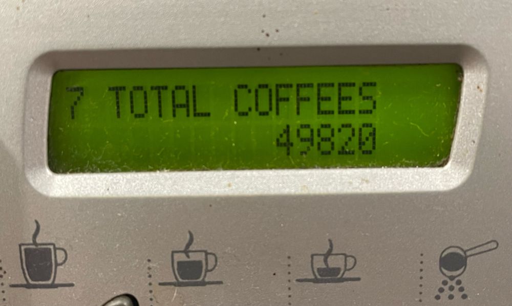 Coffee machine counter: 49820