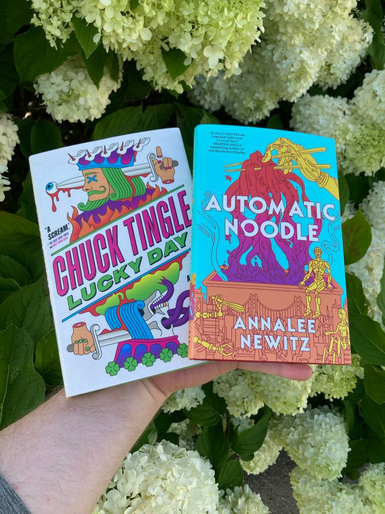 Lucky Day by Chuck Tingle and Automatic Noodle by Annalee Newitz 