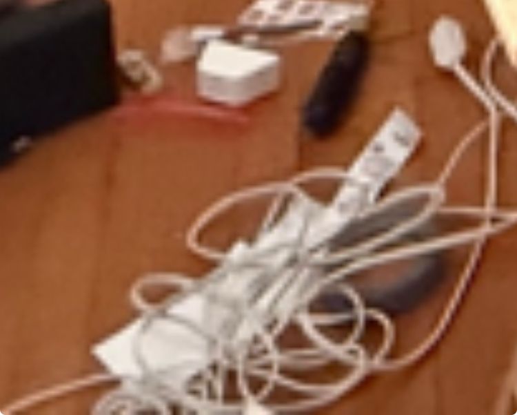 A tangle of extension cords