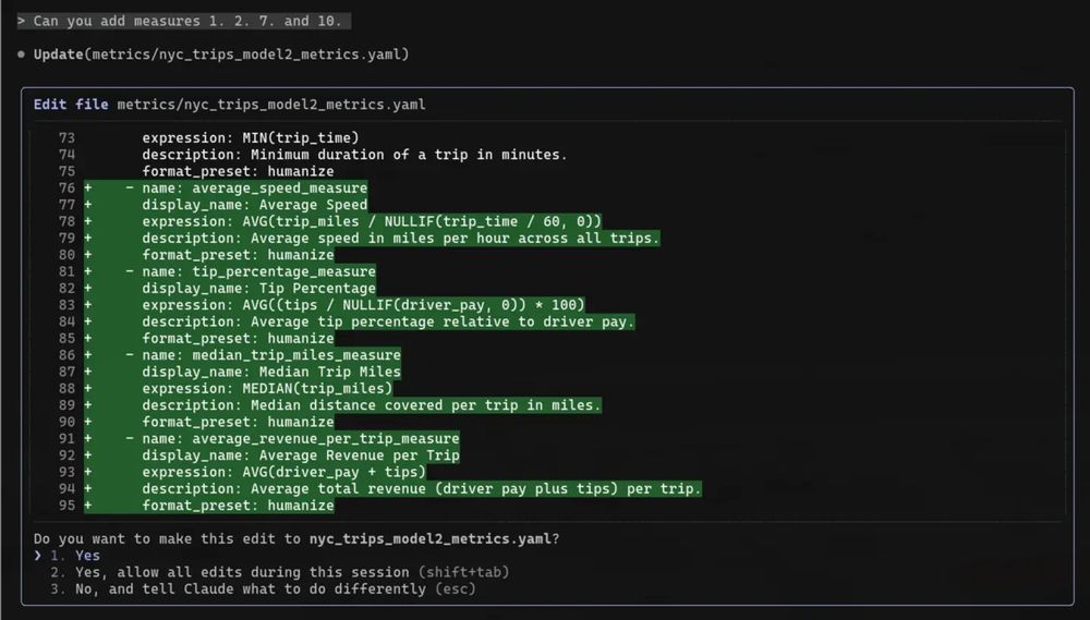 Agentic workflow, adding new metrics.