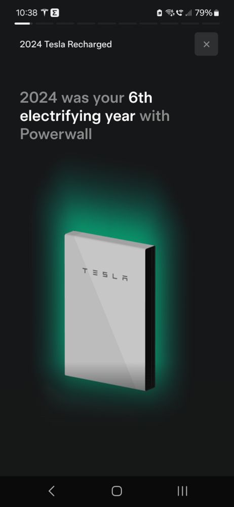 It's our 6th year with a Powerwall 2