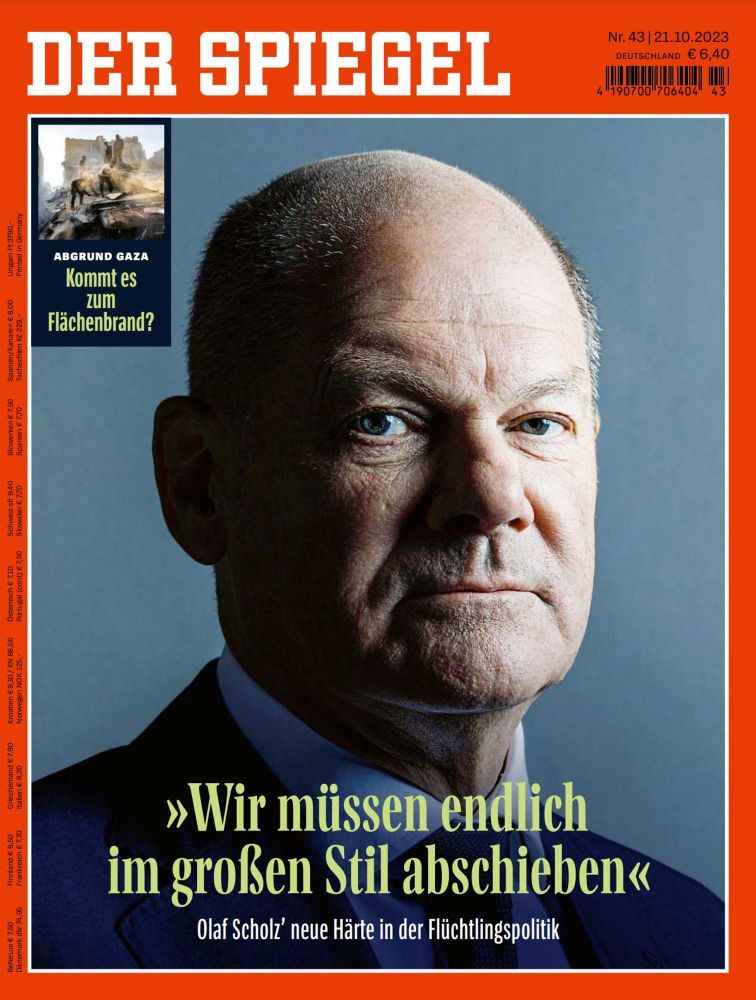 Spiegelcover mit Olaf Scholz "Wir müssen endlich im großen Stil abschieben"