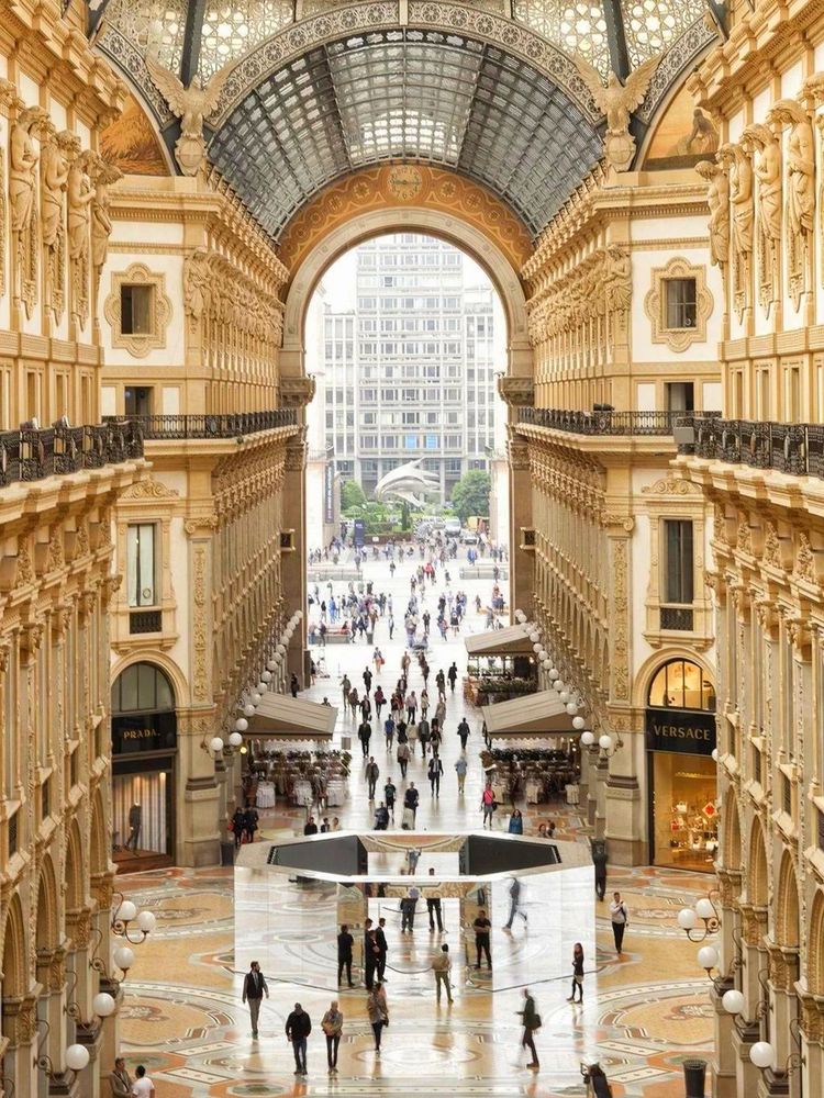 The Galleria Vittorio Emanuelle II, in Milan, Italy
