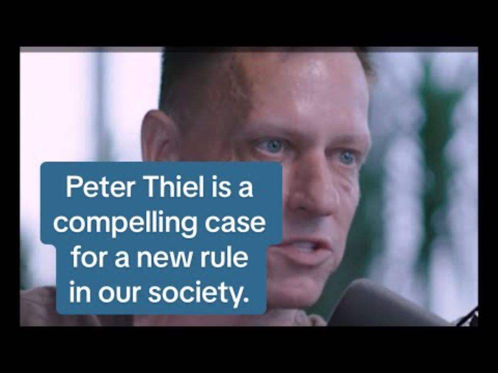 Peter Thiel is a great example of why we need a new rule in the US.