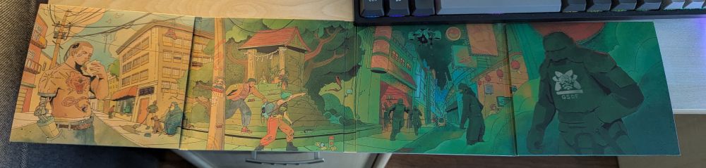 The art inside of the NEOTOKYO OST foldout