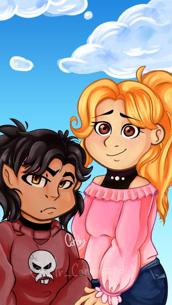 Emo Boy and Cinnamon Girl being Besties.