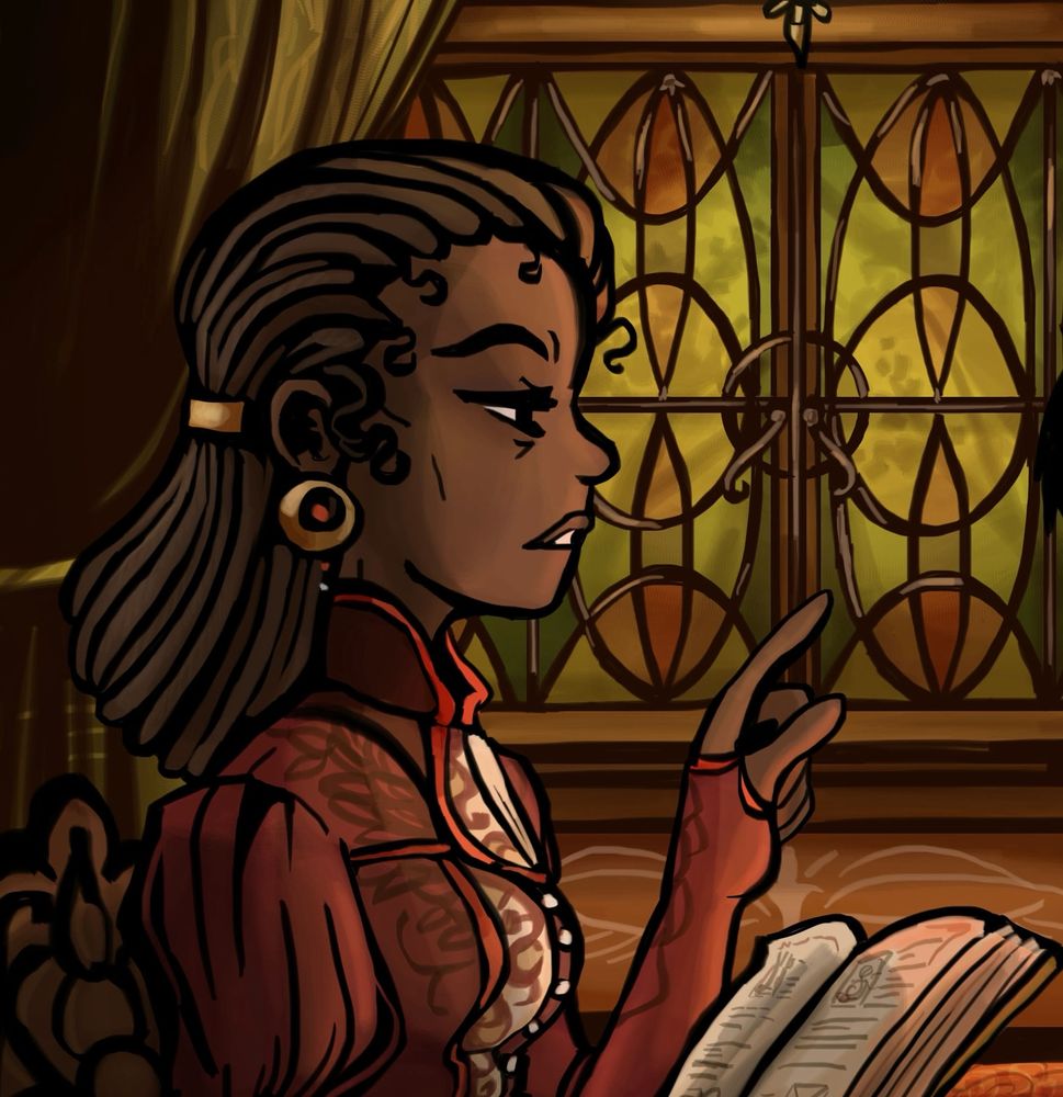 Morgan (she/her) is a classically trained witch estranged from her well-to-do family.