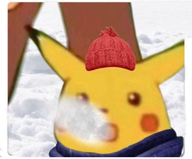 Pikachu with frosty breath