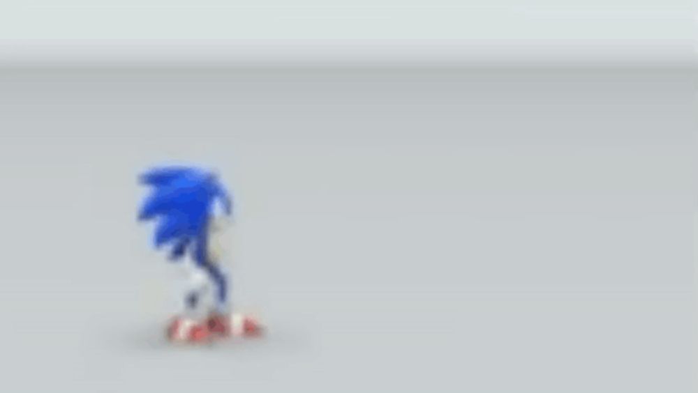 sonic the hedgehog is standing in front of a large gold coin .