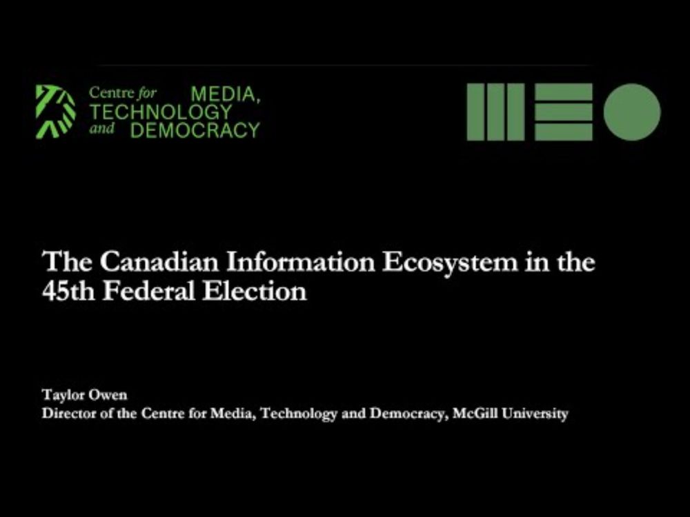 Canada’s (Dis)information Crisis: 3 Major Threats Going Into the 45th Federal Election