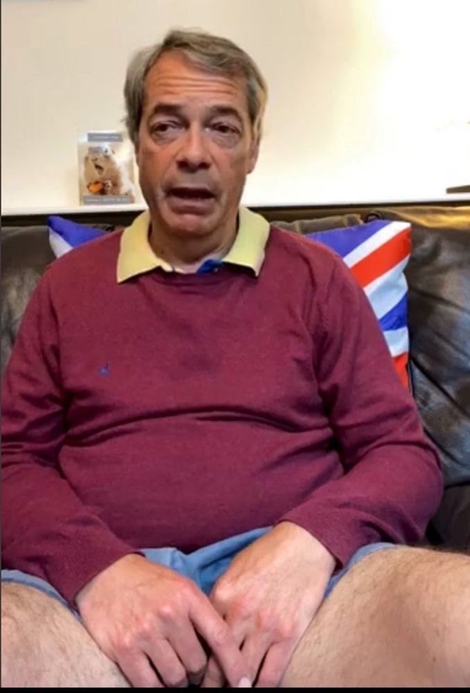 Nigel Farage in the world's shortest shorts 