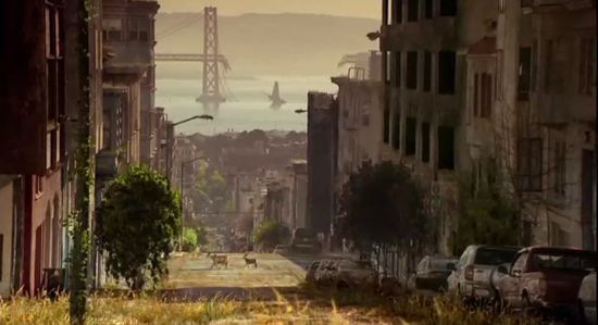 Post Apocalypse bay area with a broken span of the Bay Bridge visible in the background behind hollow eyed buildings and overgrown streets full of dead cars and a few ranging deer.

But what if Donald Trump hangs a MAGA flag off the bridge though? Here's what Democrats should do in 2028 if the entire government is cast to the ground like the broken glass of a window shattered by an earthquake that wakes you from a bad dream made all the worse by how comforting it seems compared to waking reality.