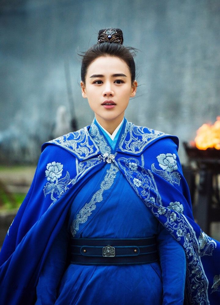 A still of Ma Si Chun wearing blue in the Chinese drama #OhMyGeneral