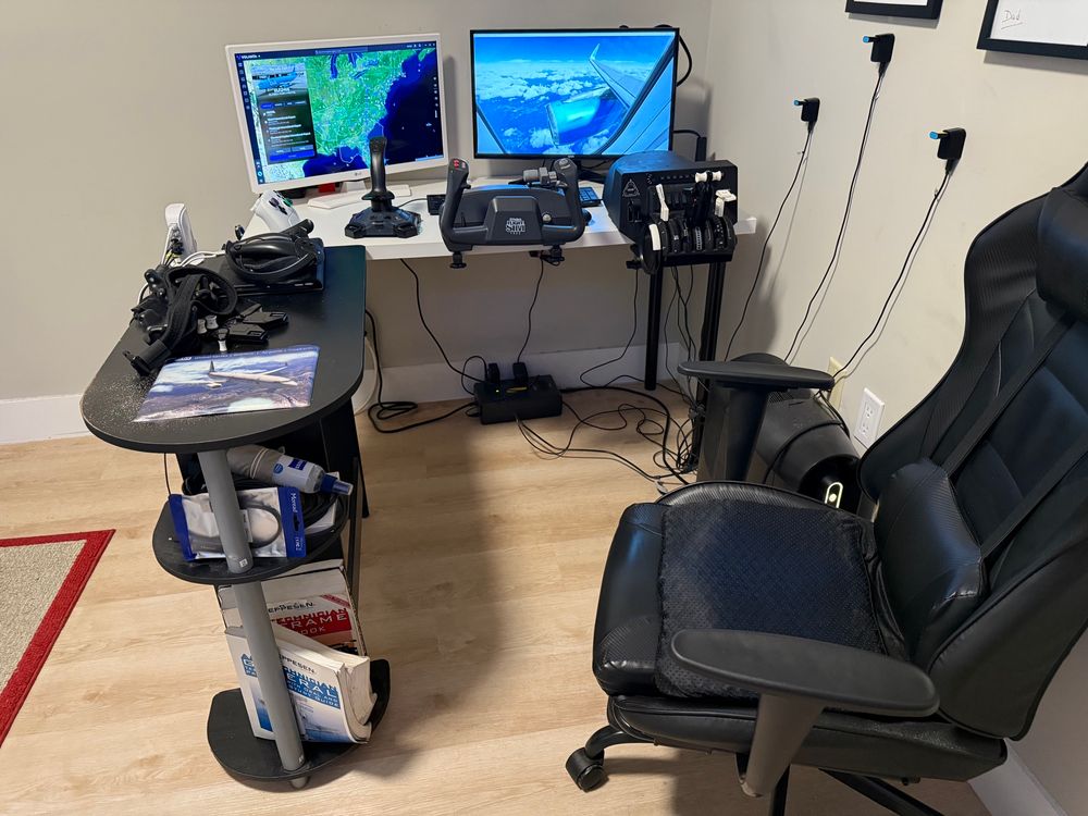 My IRL flight sim setup at my apartment
