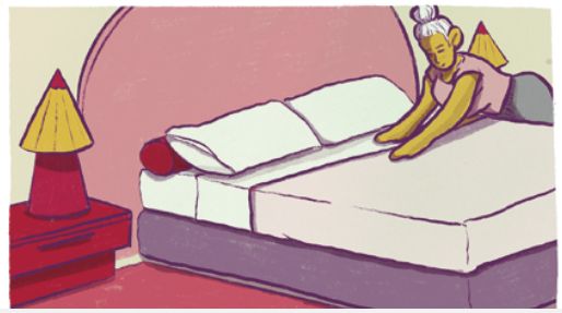 Viñetas de "Banquete nocturno", en Barbarie, color.
Dibujo y color: Bamidala.