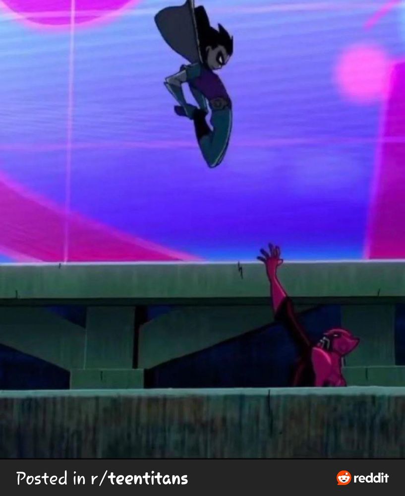 Robin from Teen Titans doing the absolute most with his knees. This man is knee bombing a man from a 12 story building. The definition of a crashout.