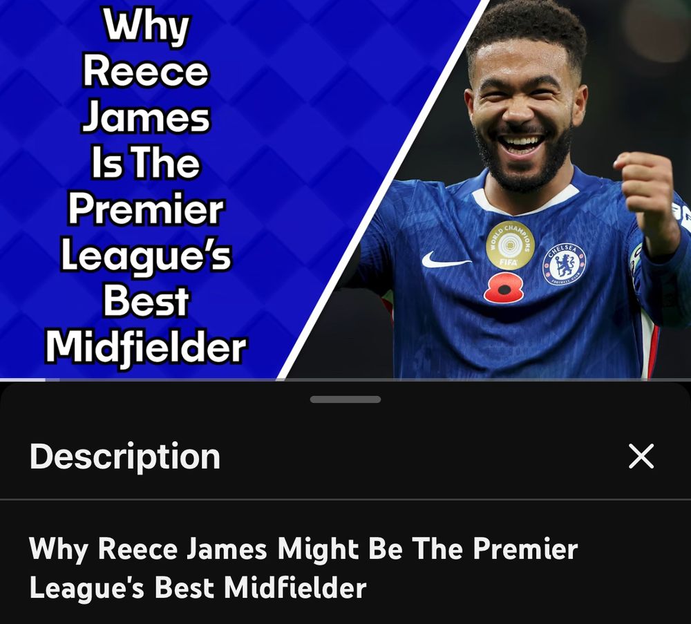 ACFC video “Why Reece James is the Premier League’s Best Defender”