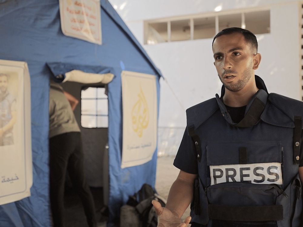 Al-Sharif was killed along with Mohammed Qreiqeh two cameramen and an assistant in an Israeli attack on Gaza City.