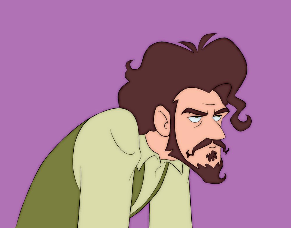 MitterMak looking grumpy.