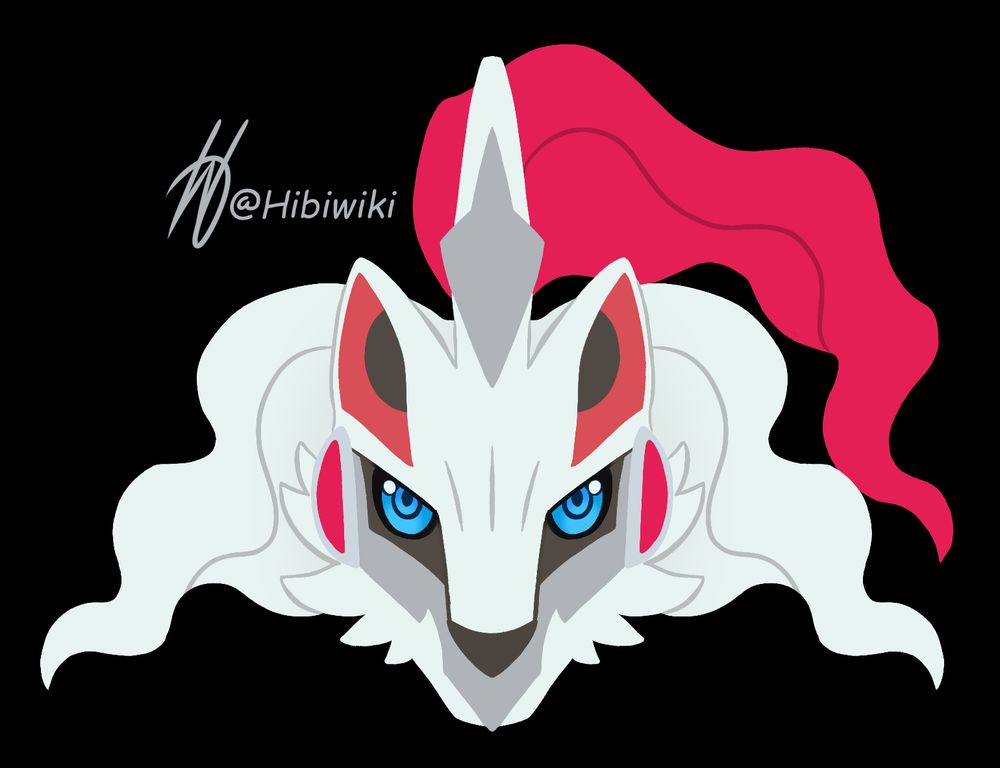 headshot of a fusion combo mon of reshiram and silvally
