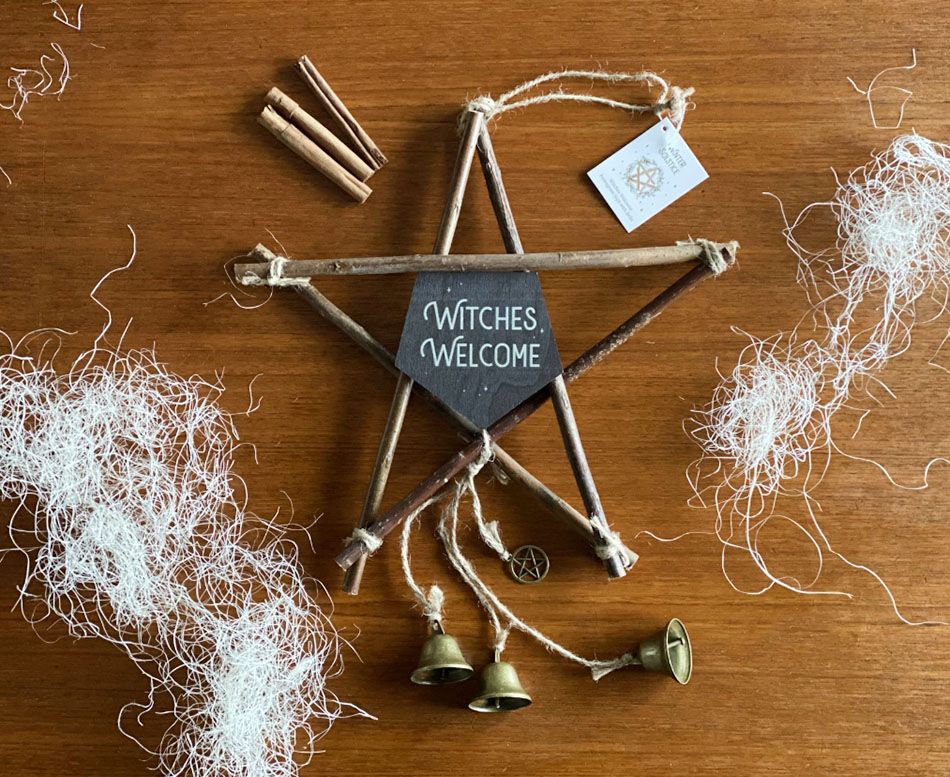 Witches welcome- sign by “Something Different”.