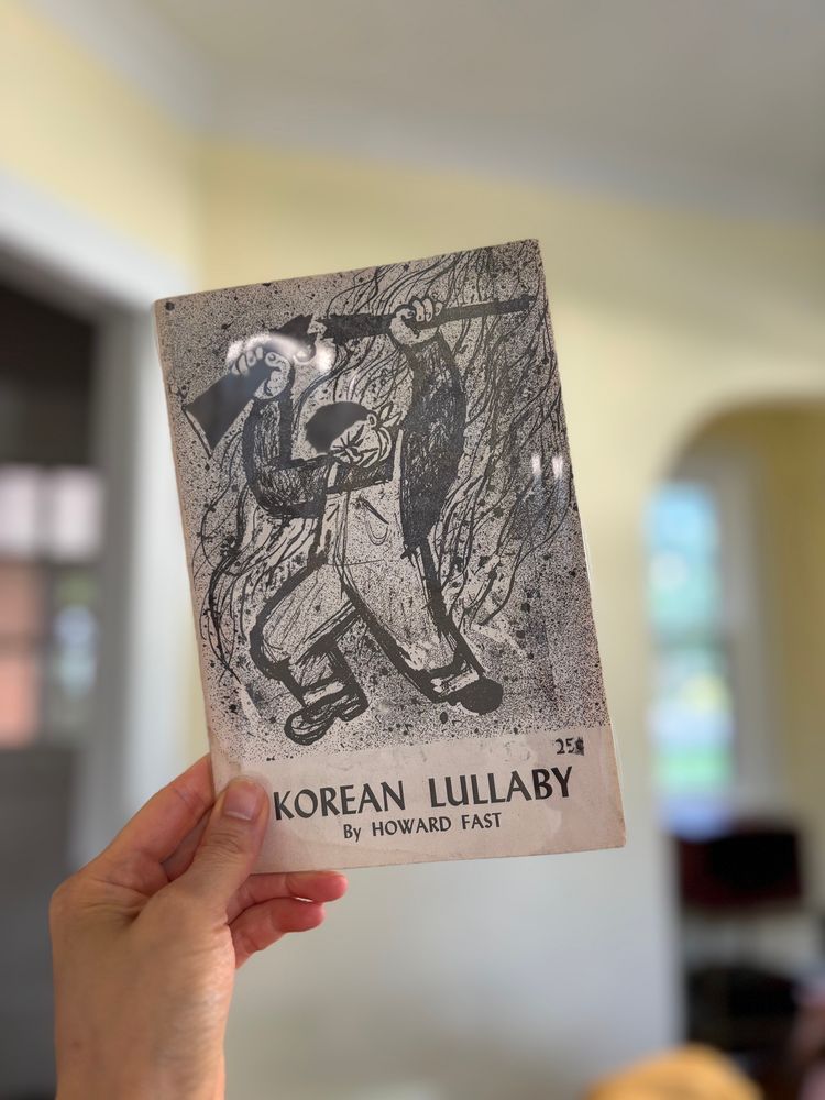 Photo of cover of Howard Fast’s Korean Lullaby