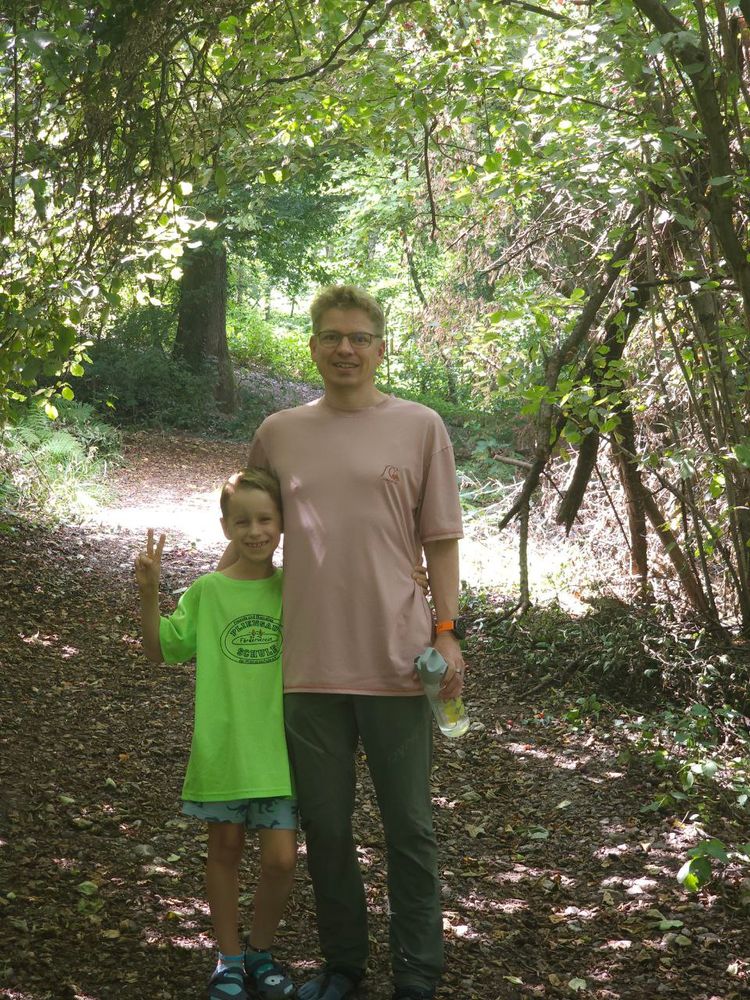 Running excursion of an HLRS colleague and his son