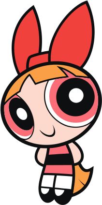 Blossom from Powerpuff girls.