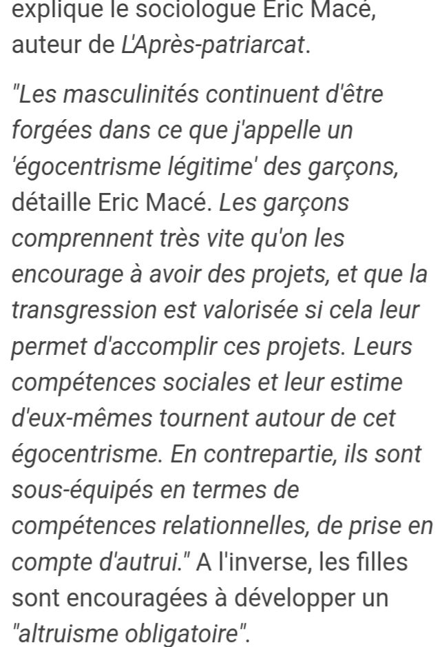 Extrait de l article du site France info du lien cité : interview du sociologue Eric Macé