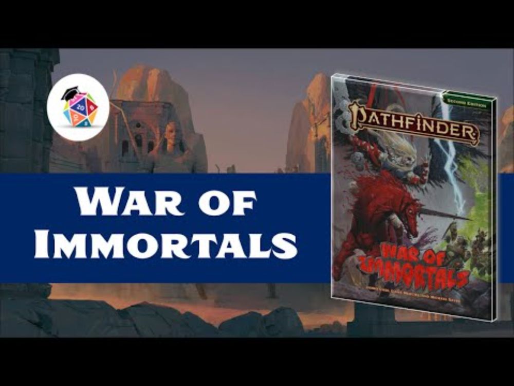 First Look: War of Immortals! (Mythic Adventures for Pathfinder 2nd Edition)