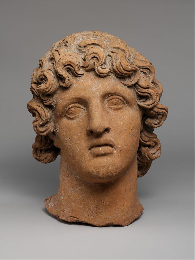 Etruscan; Head of a youth; Terracottas, 3rd-2nd century BCE. Source: Metropolitan Museum of Art, https://commons.wikimedia.org/wiki/File:Terracotta_head_of_a_youth_MET_DP119670.jpg 