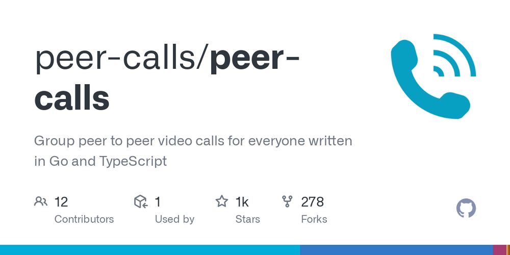 GitHub - peer-calls/peer-calls: Group peer to peer video calls for everyone written in Go and TypeScript