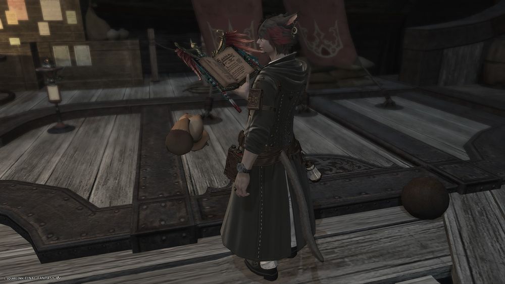 A gpose screencap showing off a healer outfit using the doctor's coat as it's centerpiece