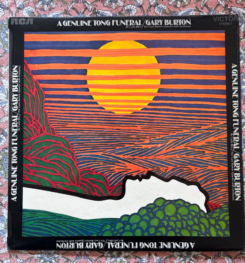 An LP copy of A Genuine Tong Funeral by Gary Burton and Carla Bley
