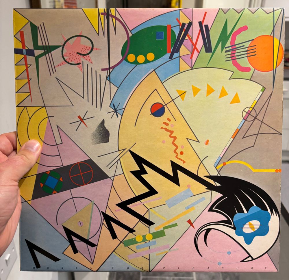 An LP copy of Music for Pleasure by The Damned