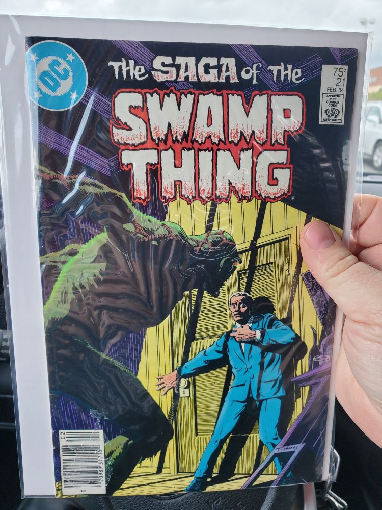 A copy of Saga of the Swamp Thing #21, "The Anatomy Lesson."