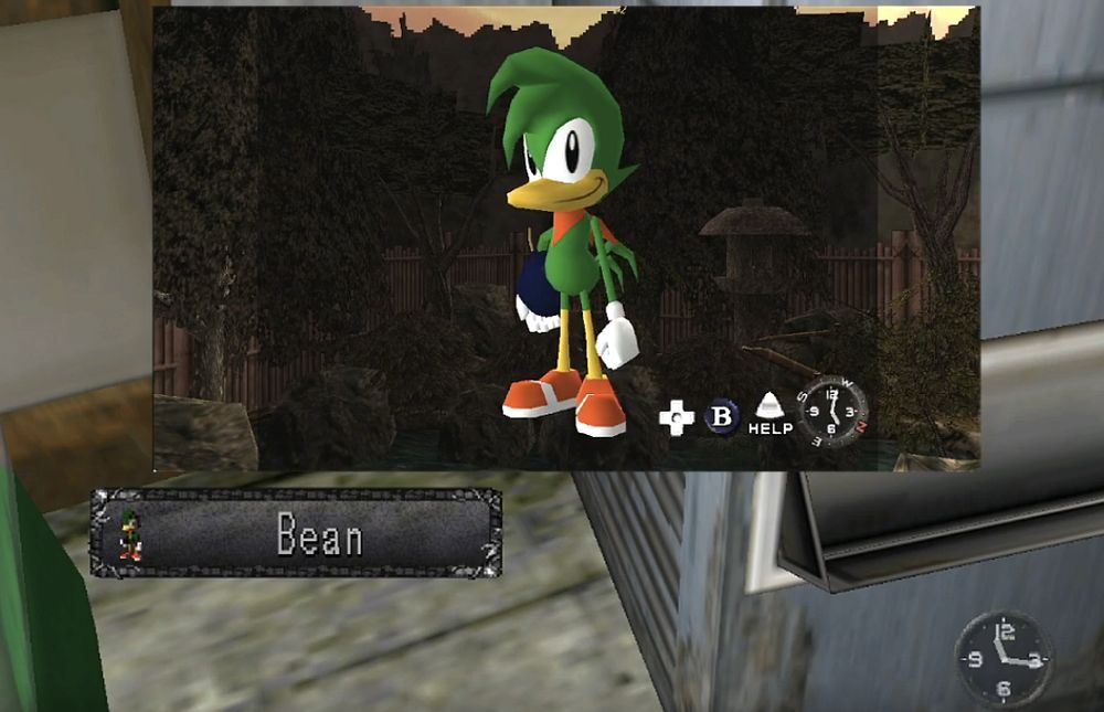 Gacha machine in Shenmue of Bean (Sonic)