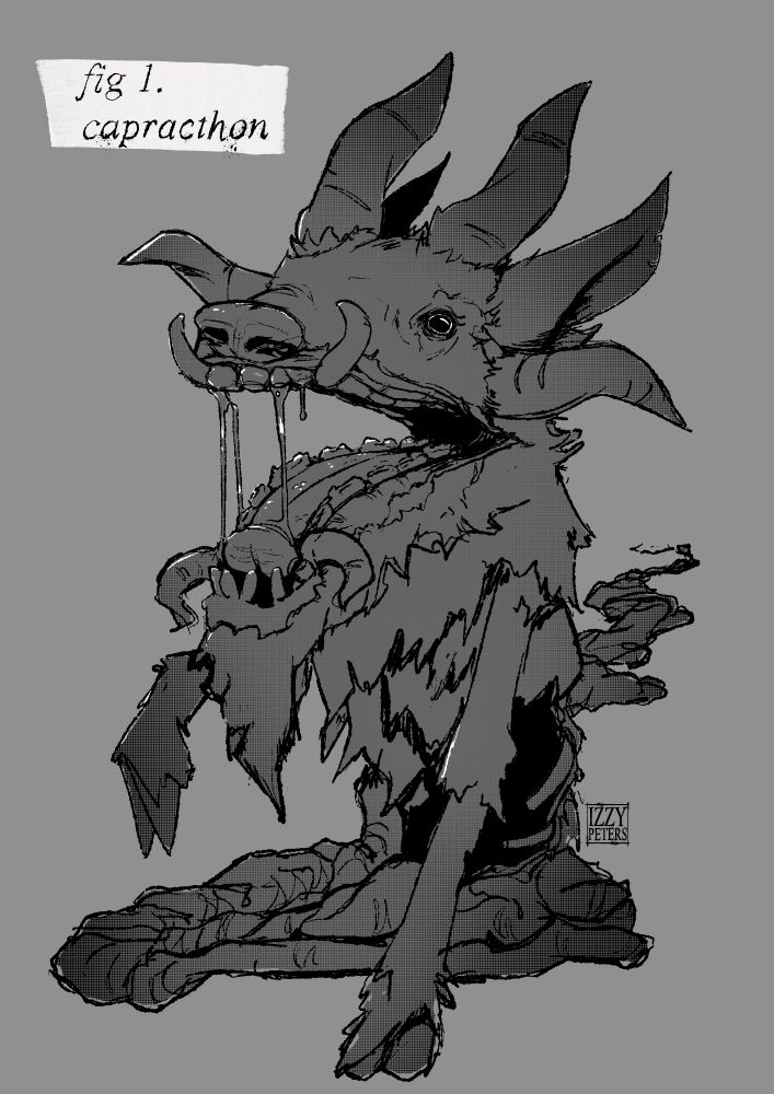 boar monster with its guts all out