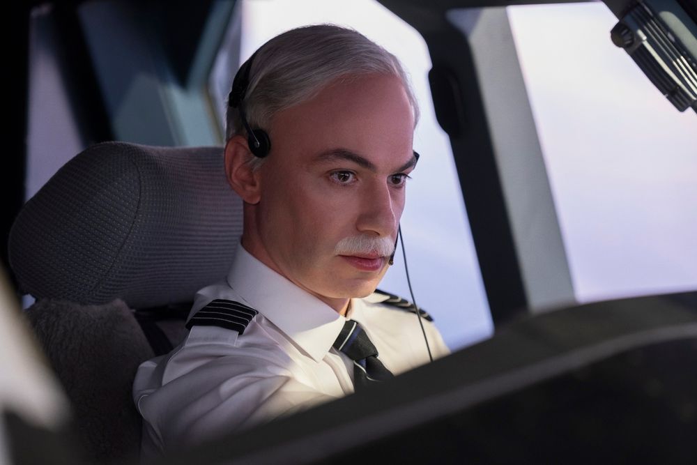 Nathan Fielder cosplaying as a pilot in The Rehearsal