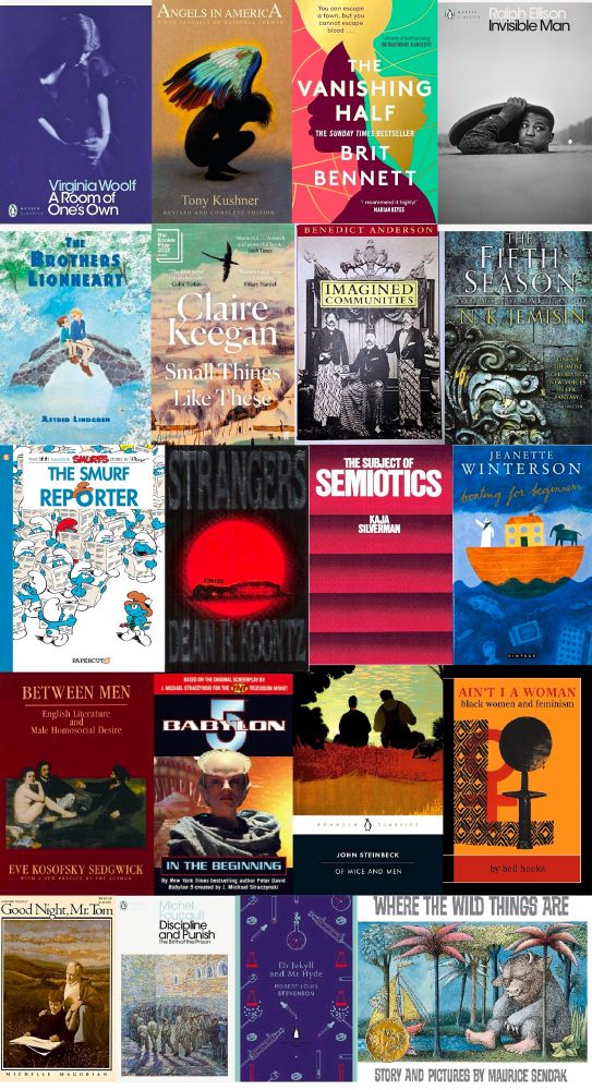 Twenty book covers. Detailed descriptions are in each post from the last twenty’s days.