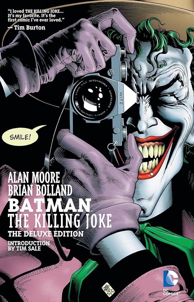 Cover of The Killing Joke by Alan Moore and Brian Bolland. 