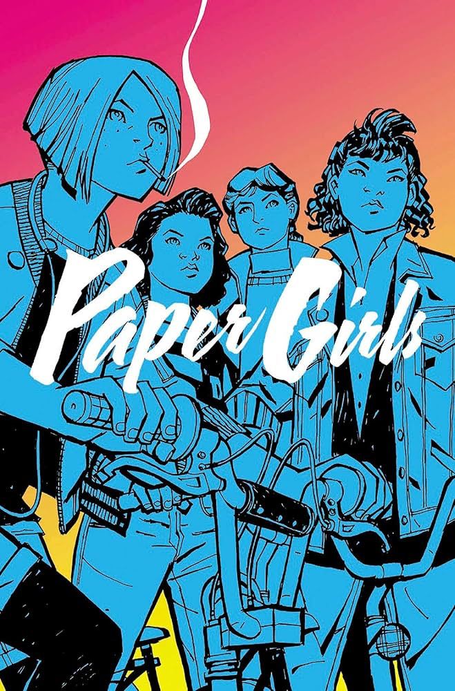 Cover of Paper Girls by Brian K Vaughan. 
