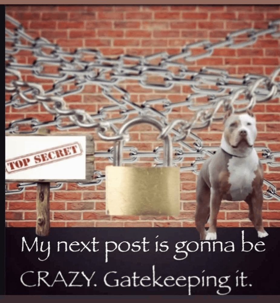 My next post is gonna be CRAZY. Gatekeeping it.