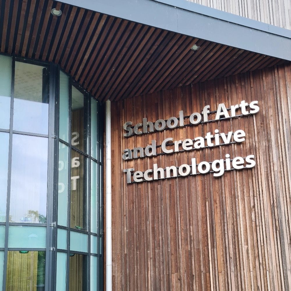The wood panelled outside of the School of Arts and Creative Technologies at the University of York